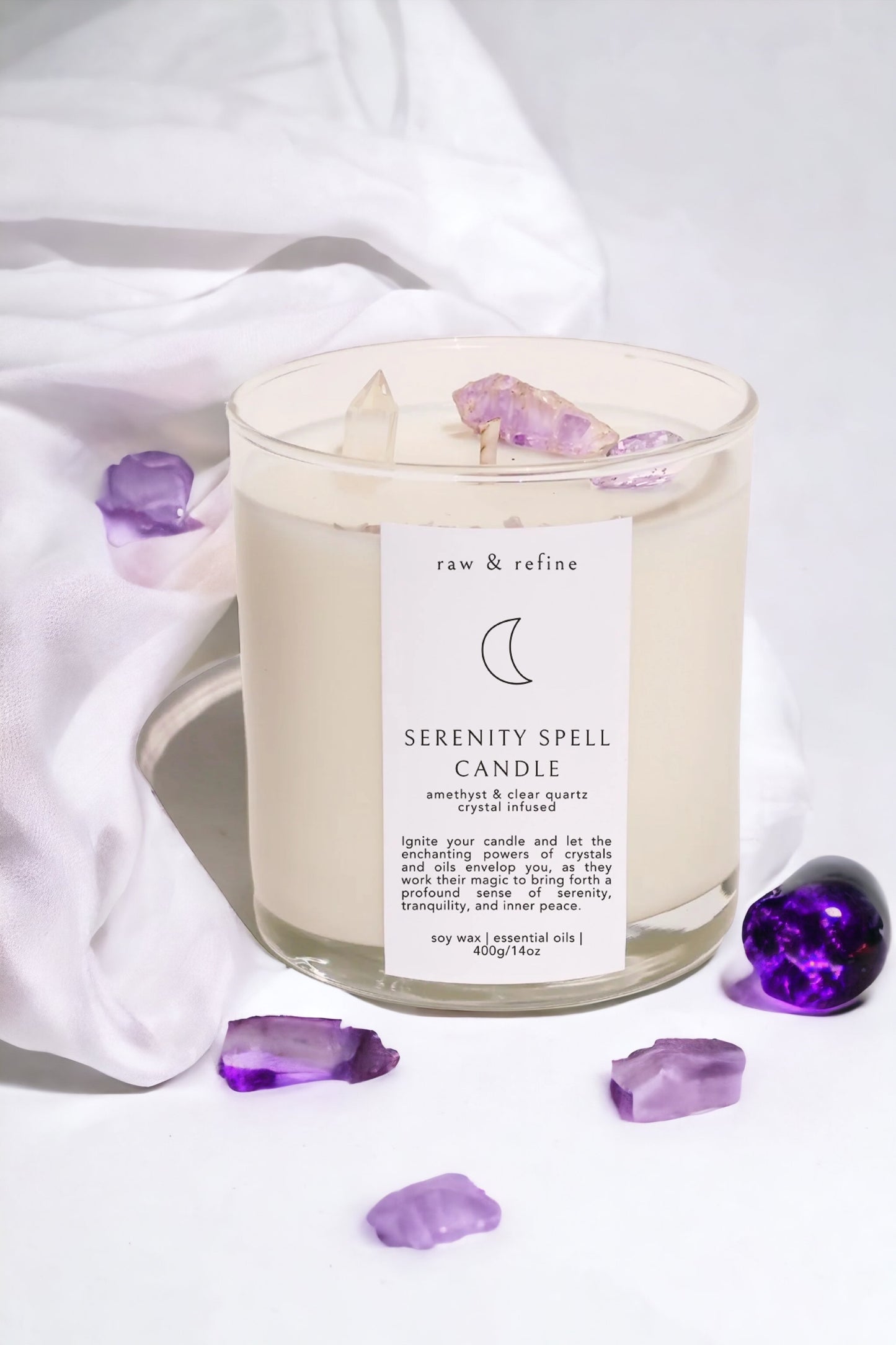 Serenity Spell Crystal Candle