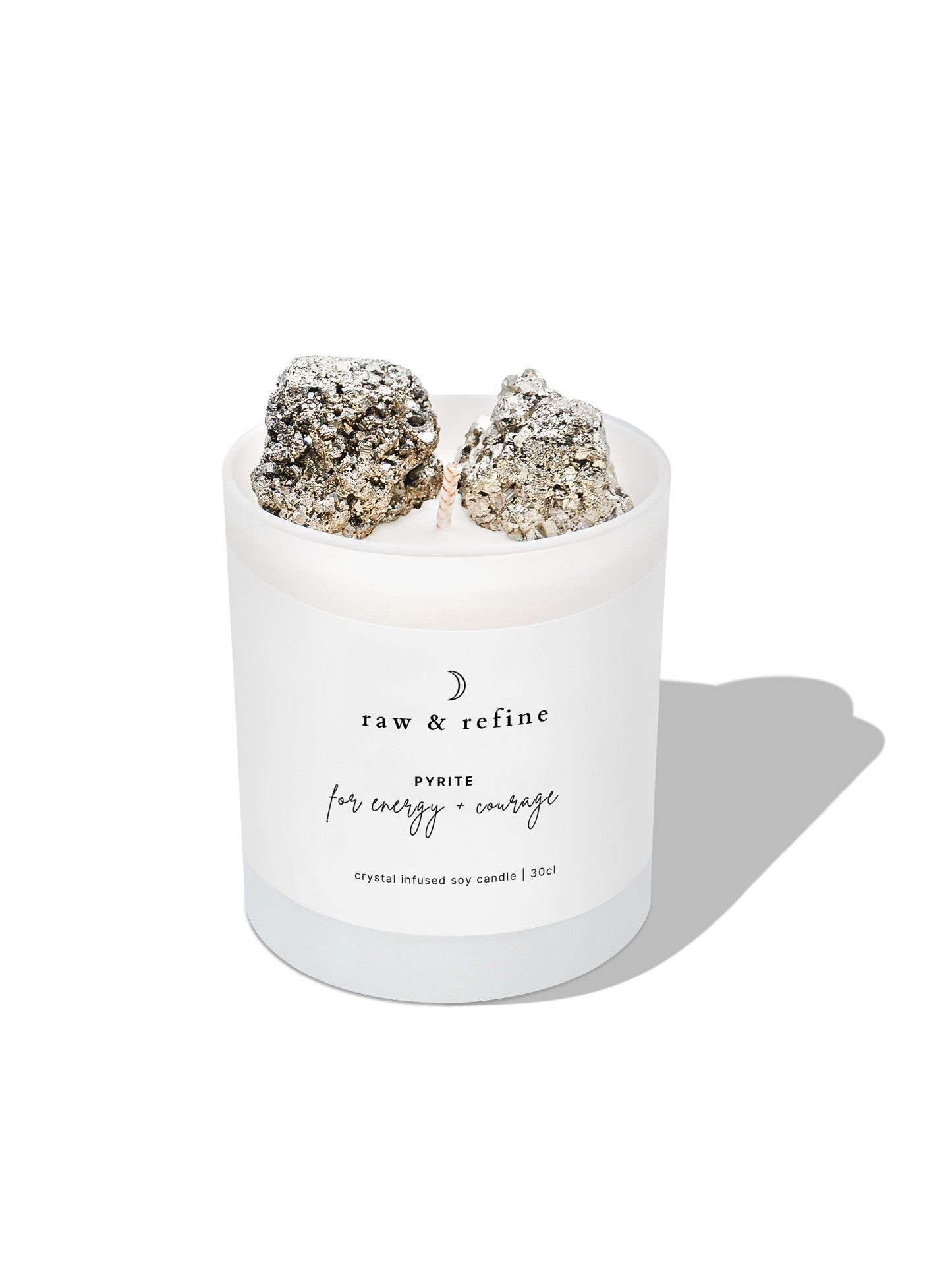 Pyrite Candle - Energy + Courage
