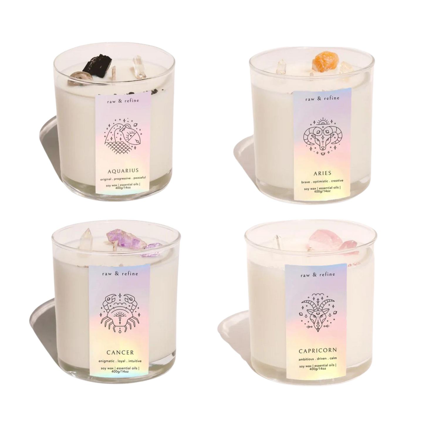 Zodiac Crystal Candles