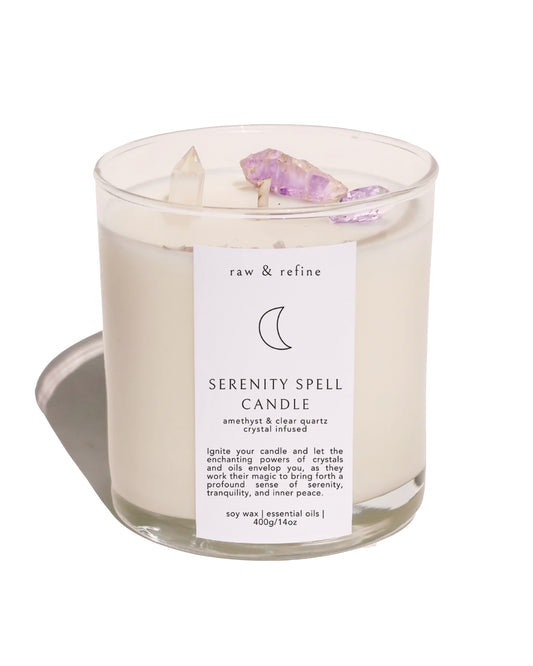 Serenity Spell Crystal Candle