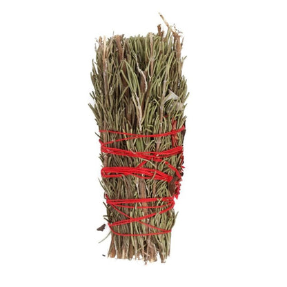 Rosemary and Red Flowers Smude Wand