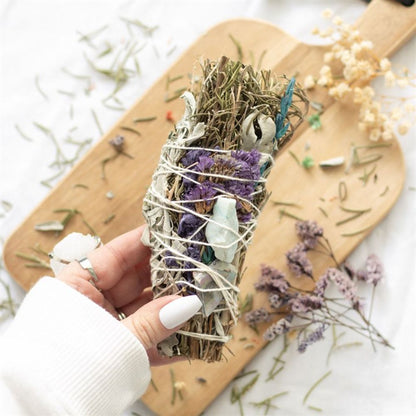 Rosemary, Sage and Aventurine Smudge Wand