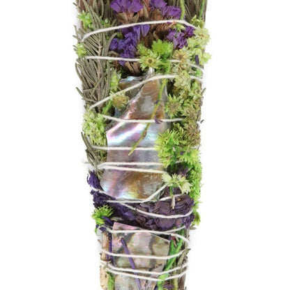 Rosemary, Lavender and Abalone Smudge Wand